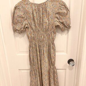 Salter House Liberty Floral Ruched Midi Dress